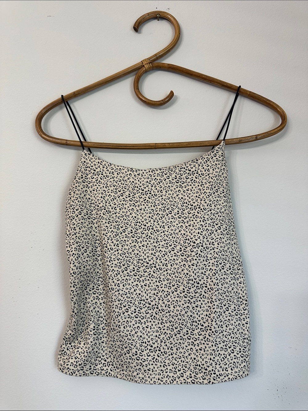 gaze Leopard Print Cami in Black on Cream - Picture 1 of 3